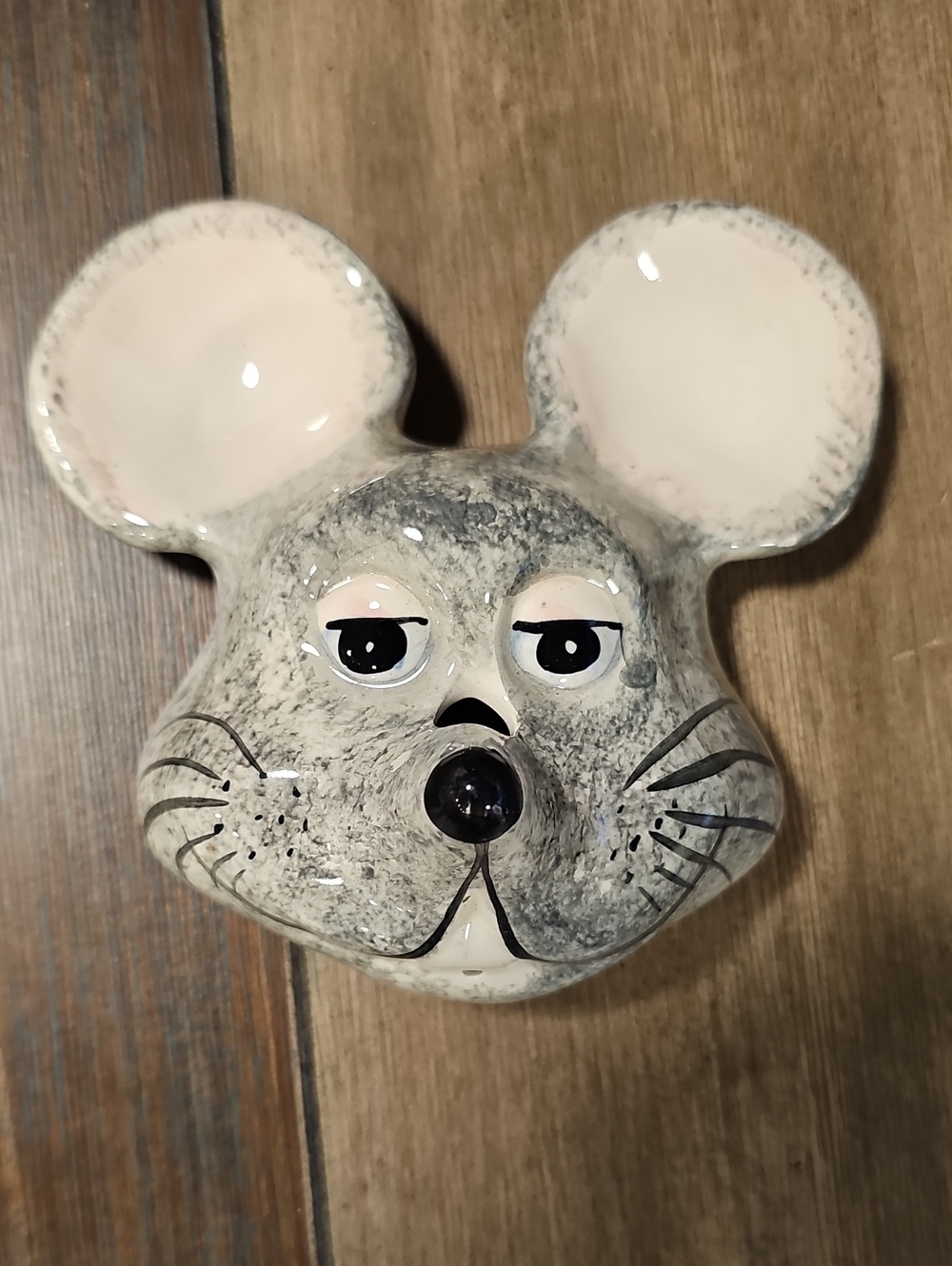 Vintage Ceramic Mouse Twine  Holder Wall Hanger